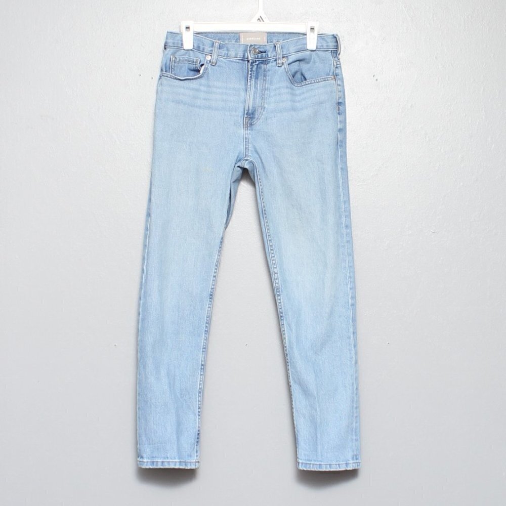 Everlane boyfriend light wash rigid denim jeans